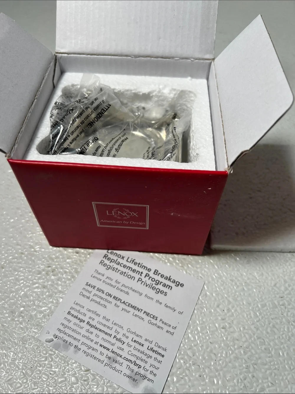 Lenox polished silver
